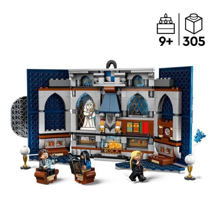 LEGO Harry Potter 76411 Le Blason de la Maison Serdaigle, Jouet avec 3