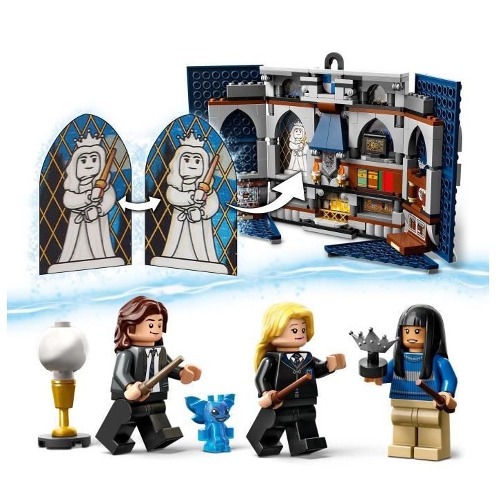 LEGO Harry Potter 76411 Le Blason de la Maison Serdaigle, Jouet avec 3