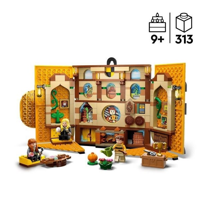 LEGO Harry Potter 76412 Le Blason de la Maison Poufsouffle, Jouet avec