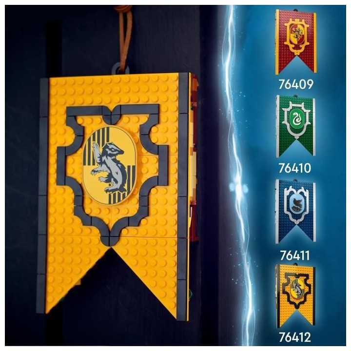 LEGO Harry Potter 76412 Le Blason de la Maison Poufsouffle, Jouet avec