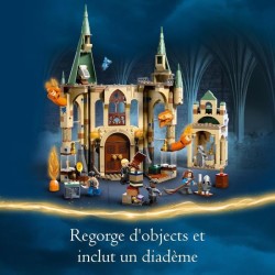 LEGO Harry Potter 76413 Poudlard : la Salle sur Demande, Jouet Château avec Figurine Serpent de Feu