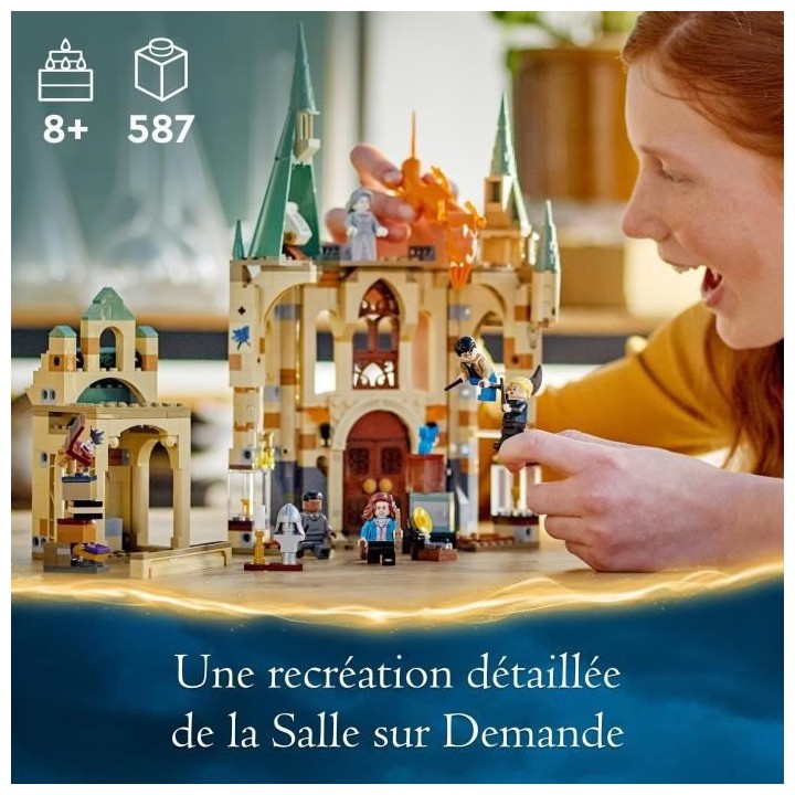 LEGO Harry Potter 76413 Poudlard : la Salle sur Demande, Jouet Châtea