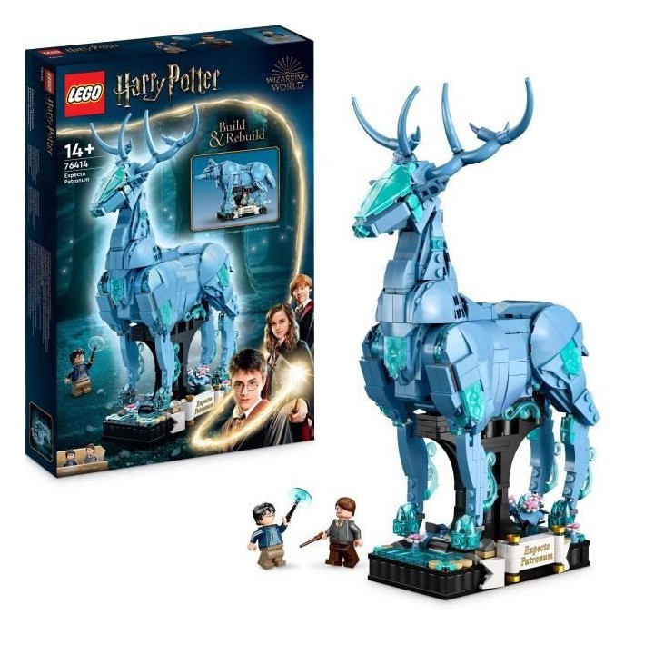 LEGO Harry Potter 76414 Expecto Patronum, Maquette 2-en-1 avec Figurin