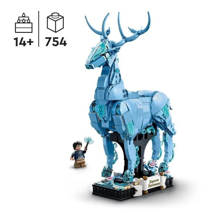LEGO Harry Potter 76414 Expecto Patronum, Maquette 2-en-1 avec Figurin