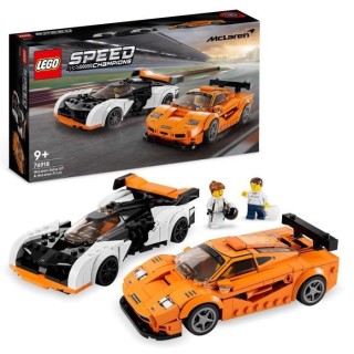 LEGO Speed Champions 76918 McLaren Solus GT et McLaren F1 LM, Jouet de