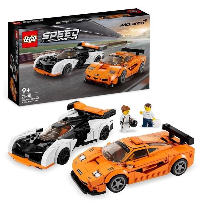 LEGO Speed Champions 76918 McLaren Solus GT et McLaren F1 LM, Jouet de