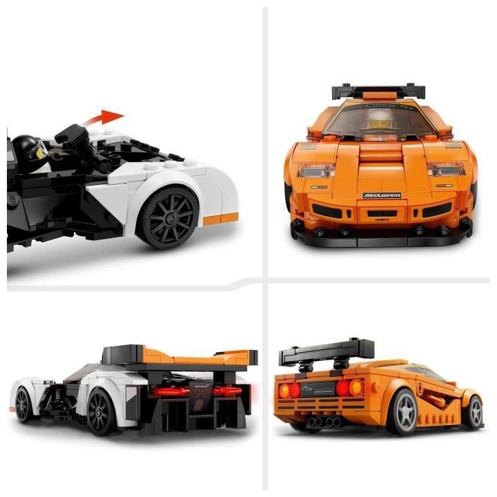 LEGO Speed Champions 76918 McLaren Solus GT et McLaren F1 LM, Jouet de