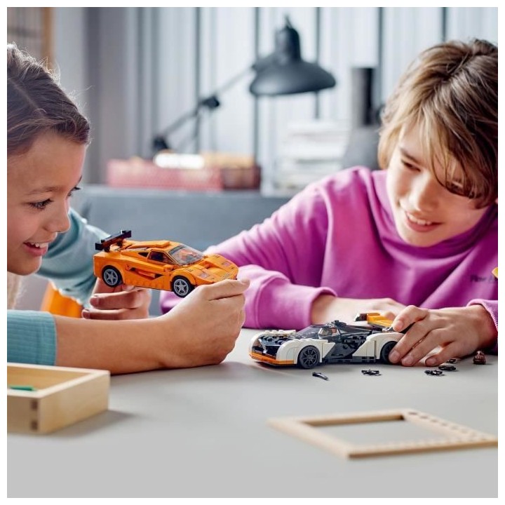 LEGO Speed Champions 76918 McLaren Solus GT et McLaren F1 LM, Jouet de