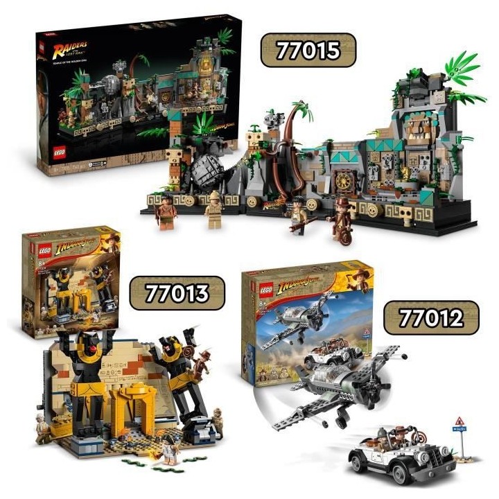 LEGO Indiana Jones 77015 Le Temple de l'Idole en Or, Maquette Adultes,