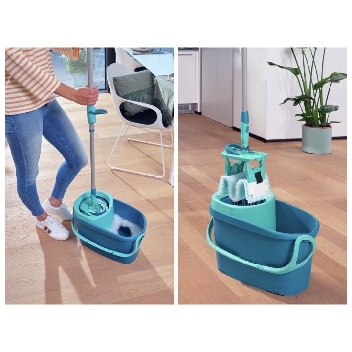 LEIFHEIT Clean Twist M Ergo 52120 Kit de nettoyage sol - Balai a plat