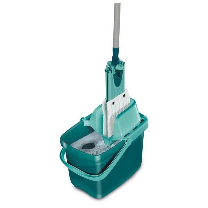 LEIFHEIT 55356 Set Combi Clean M, seau et balai essoreur faciles d'uti