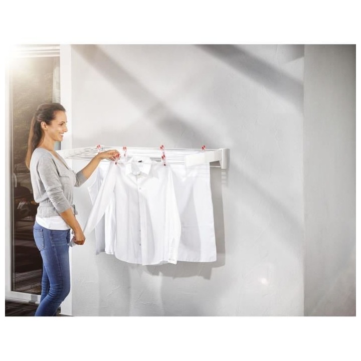 Séchoir a linge mural Telegant 36 Protect Plus 83201 Leifheit - Etend