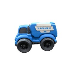 Mini police+camion pompier en fibres de blé, recyclable et biodégradable