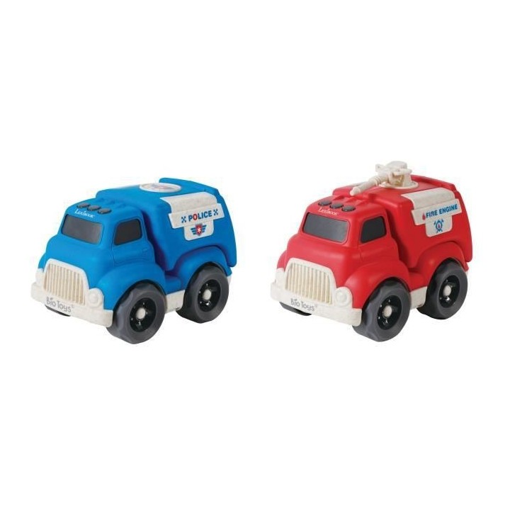 Pack police camion pompieren fibres de blé, recyclable et biodégrada