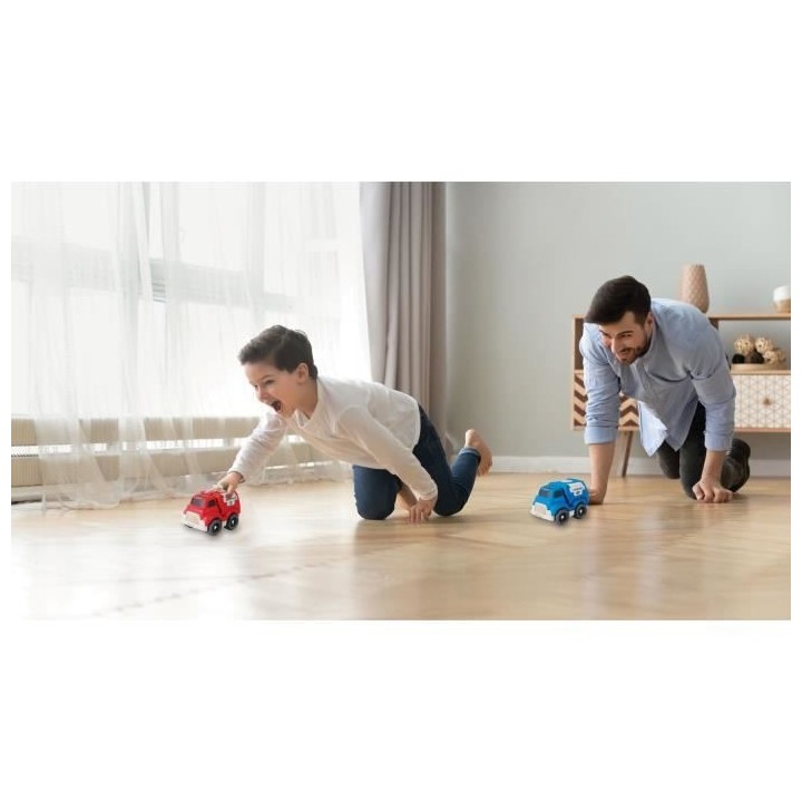 Pack police camion pompieren fibres de blé, recyclable et biodégrada