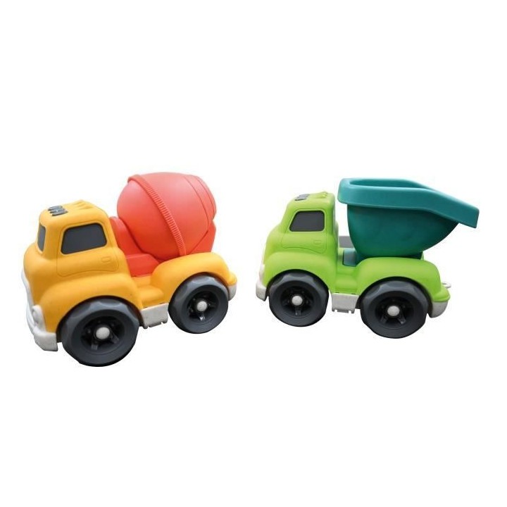 Pack de véhicules de chantiers en fibres de blé, recyclable et biod