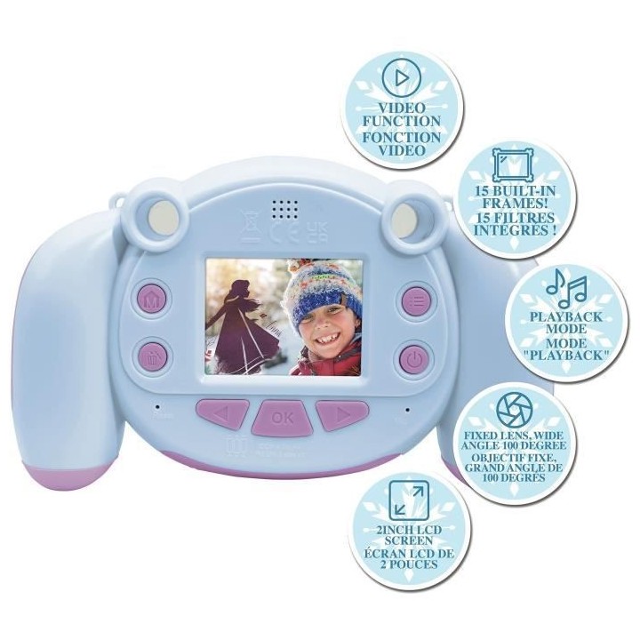 APN enfants La Reine des Neiges avec fonction photo et vidéo