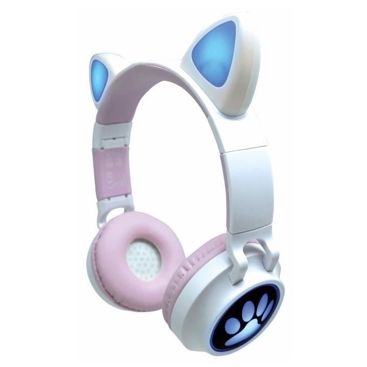 Casque audio 2-en-1 avec oreilles de chat pour écouter votre musique