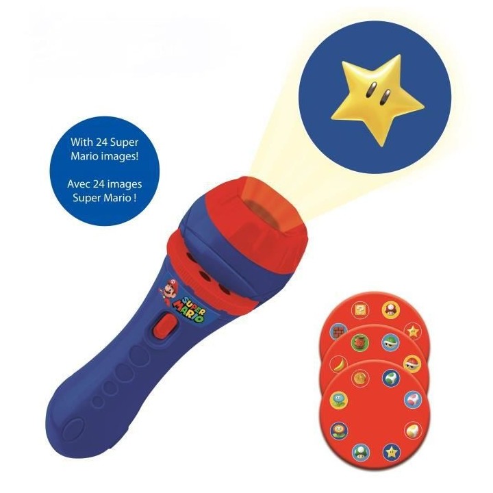 SUPER MARIO - Projecteur a histoires et lampe torche - LEXIBOOK
