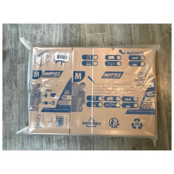MOTTEZ Lot de 20 cartons 54L