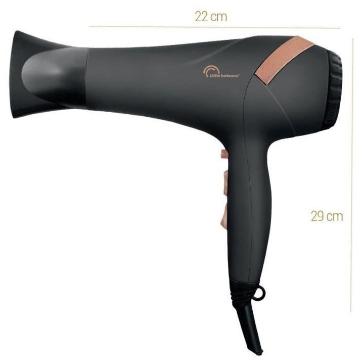 Seche-cheveux, diffuseur et concentrateur LITTLE BALANCE 8626 - 2200 W