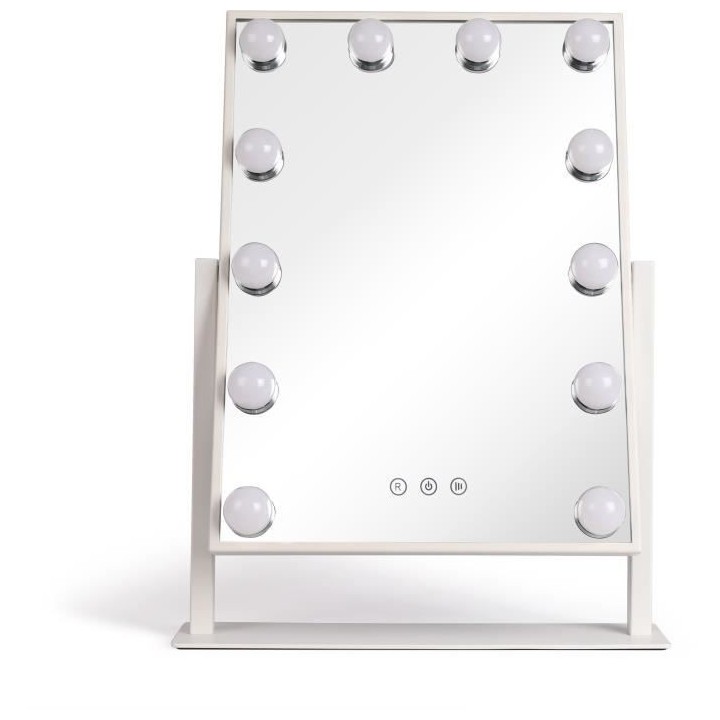 LIVOO DOS182 - Miroir maquillage Hollywood 36 x 47cm - Miroir lumineux
