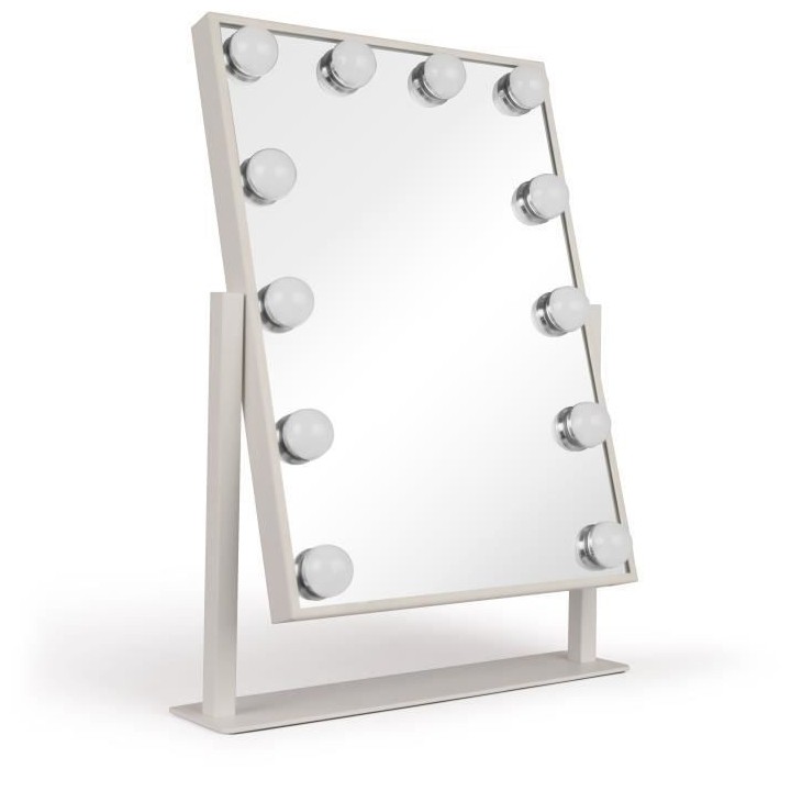 LIVOO DOS182 - Miroir maquillage Hollywood 36 x 47cm - Miroir lumineux