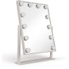 LIVOO DOS182 - Miroir maquillage Hollywood 36 x 47cm - Miroir lumineux rectangulaire sur pied - 3 éclairages - 12 LEDs