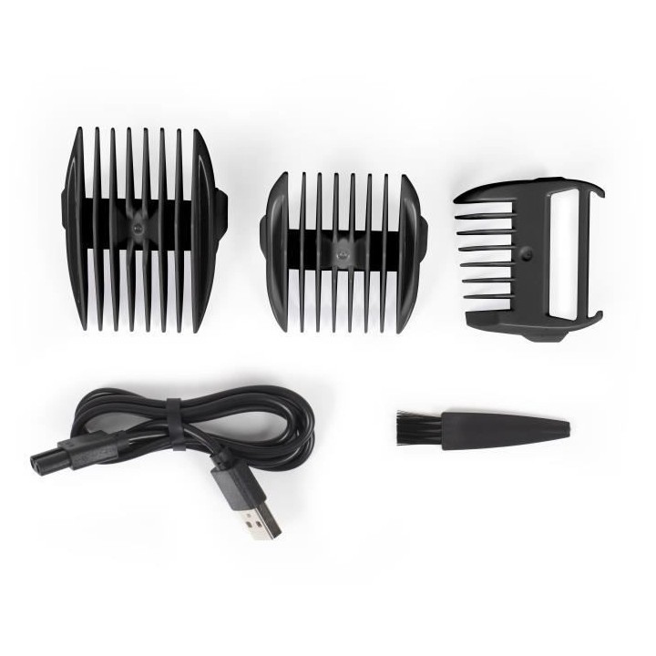 Tondeuse aspirante sans fil LIVOO - Cheveux / barbe et corps -3 sabots