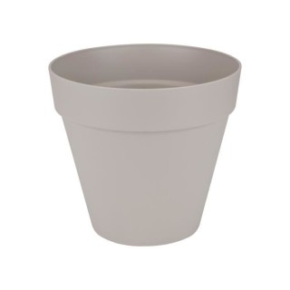ELHO Pot de fleurs rond avec roues Loft Urban - Ø 40 cm - Gris chaud