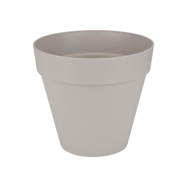 ELHO Pot de fleurs rond avec roues Loft Urban - Ø 40 cm - Gris chaud
