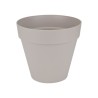 ELHO Pot de fleurs rond avec roues Loft Urban - Ø 40 cm - Gris chaud