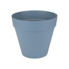 ELHO Pot de fleurs rond avec roues Loft Urban - Ø 40 cm - Bleu vintage