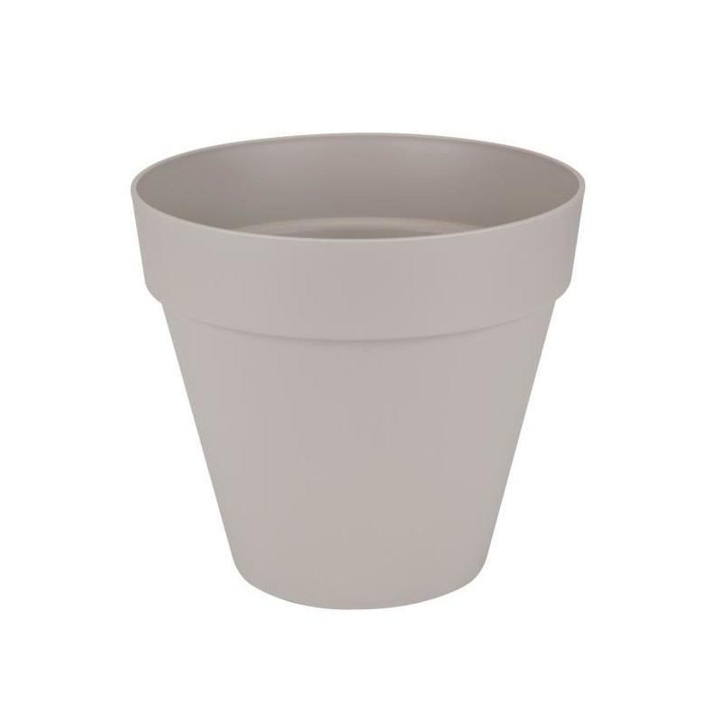 ELHO Pot de fleurs rond avec roues Loft Urban - Ø 50 cm - Gris chaud