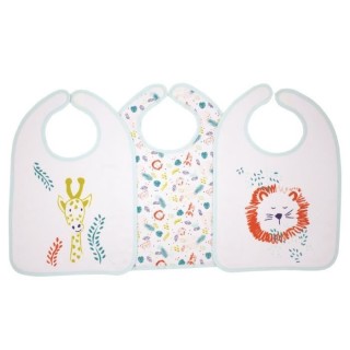BABYCALIN Lot de 3 bavoirs 1er âge