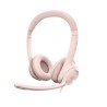 Logitech H390 Casque Filaire Stéréo avec Microphone Antibruit, USB-A - Rose