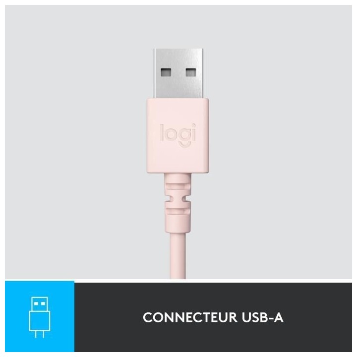 Logitech H390 Casque Filaire Stéréo avec Microphone Antibruit, USB-A