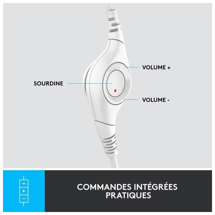 Logitech H390 Casque Filaire Stéréo avec Microphone Antibruit, USB-A