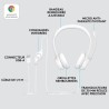 Logitech H390 Casque Filaire Stéréo avec Microphone Antibruit, USB-A - Blanc cassé