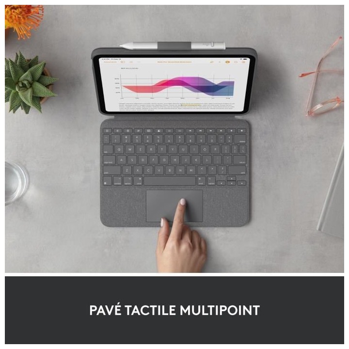 Logitech Combo Touch Étui clavier pour iPad détachable 10e générat