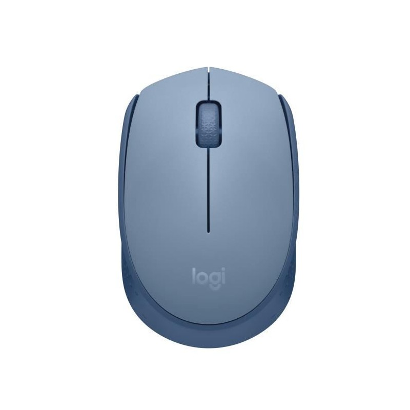 Logitech M171 Souris Sans Fil 2,4 GHz avec Mini-récepteur USB, Suivi Optique, Ambidextre - Bleu Gris