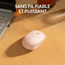 Logitech M171 Souris Sans Fil 2,4 GHz avec Mini-récepteur USB, Suivi Optique, Ambidextre - Rose