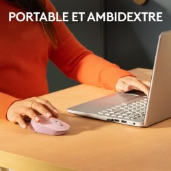 Logitech M171 Souris Sans Fil 2,4 GHz avec Mini-récepteur USB, Suivi Optique, Ambidextre - Rose