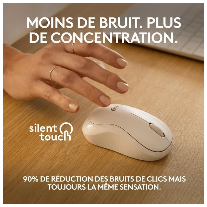 Logitech M240 Souris Bluetooth, Sans fil, Compacte, Portable, Suivi fl