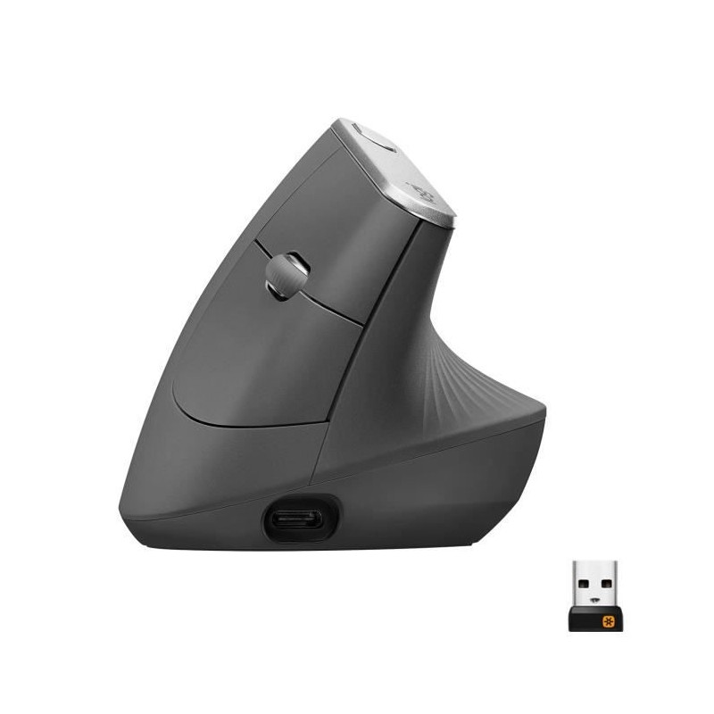 Souris Ergonomique - Sans fil - LOGITECH - MX VERTICAL - Graphite