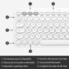 Clavier ordinateur - POUR MAC - Bluetooth - Logitech - K380 Multi-Device - BLANC