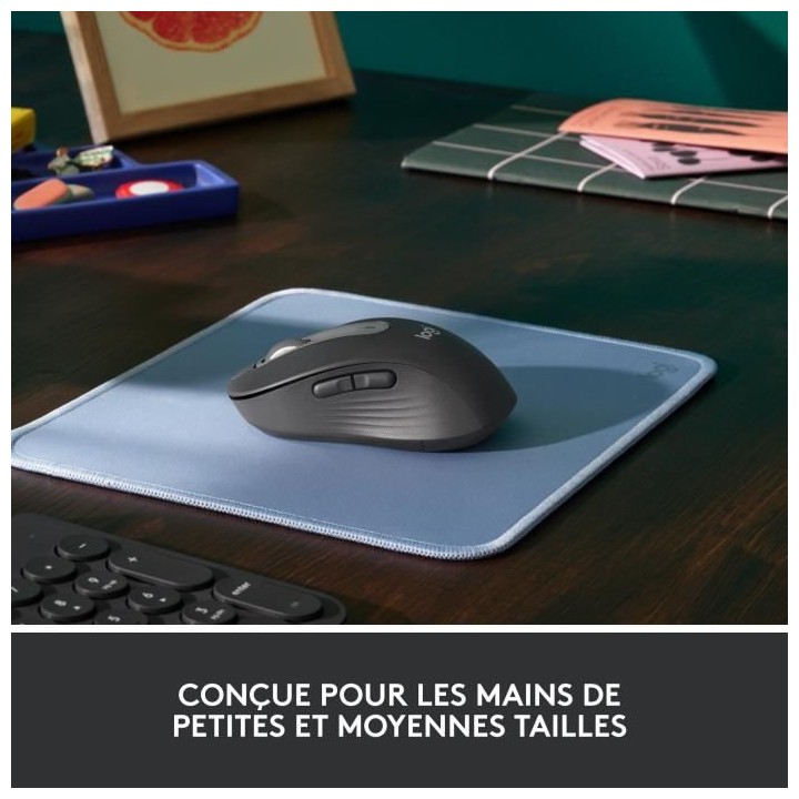 Souris Sans Fil Logitech Signature M650 - Silencieuse, Bluetooth, Bout