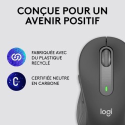 Souris Sans Fil Logitech Signature M650 L - Grande Taille Silencieuse, Bluetooth, Boutons Programmables - Graphite