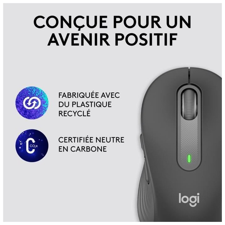 Souris Sans Fil Logitech Signature M650 L - Grande Taille Silencieuse,