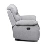 Fauteuil relax manuel - BELEM - Tissu Gris - L 97 x P 94 x H 101 cm